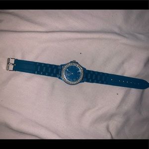 Blue crystal watch